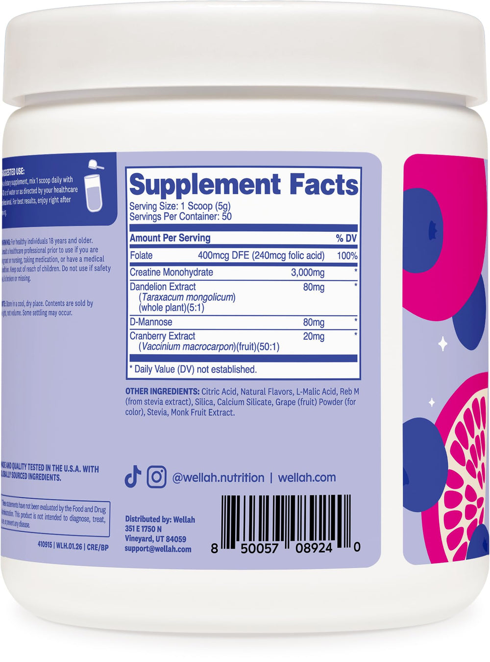 Wellah Creatine in a workout scene, potential for endurance during sessions