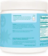 Wellah Creatine for Women 50 servings label for extended training supply