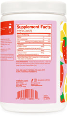 Wellah L-Glutamine powder dissolving in a glass