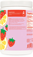 Close-up of Wellah L-Glutamine label with GMP badge