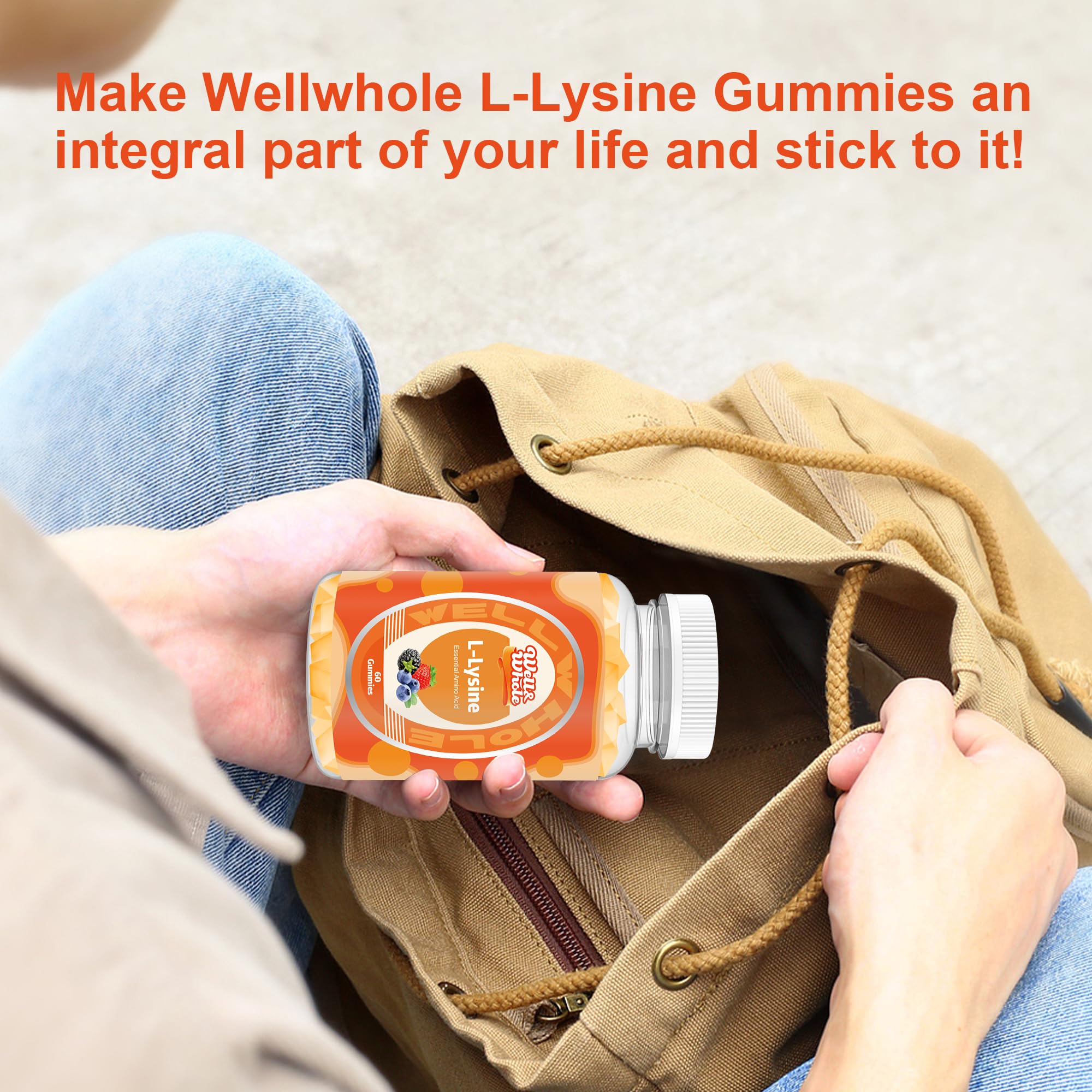 Well&Whole L-Lysine Gummies on counter signals simple daily intake