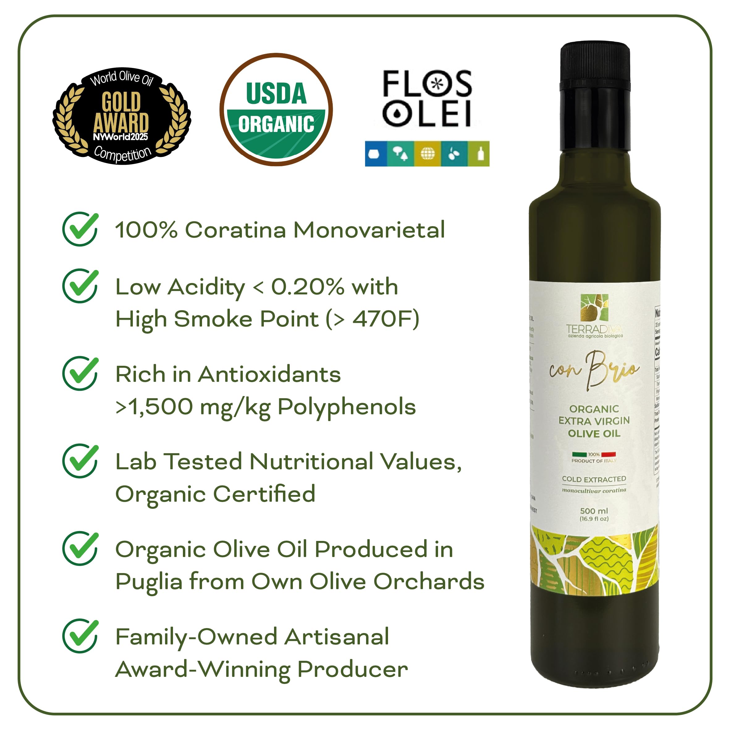 WellEatable tasting glass reveals artichoke and peppery notes in the oil.