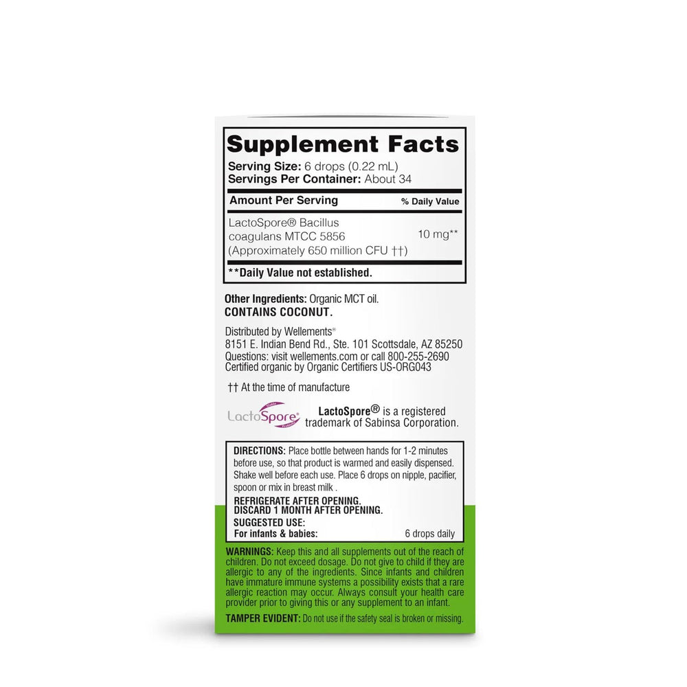 Wellements certifications badge highlights USDA Organic and Non-GMO.