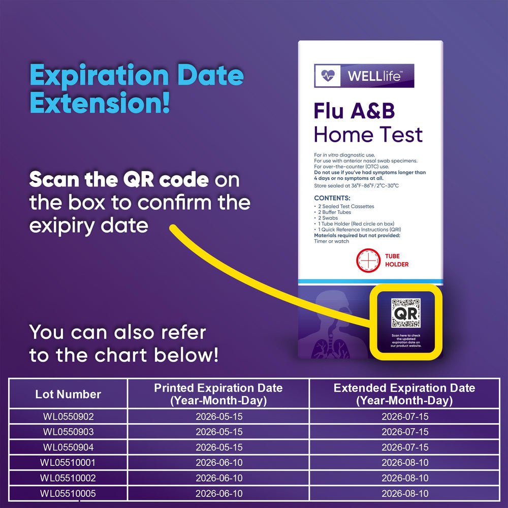 WELL LIFE swab for at-home sample collection.