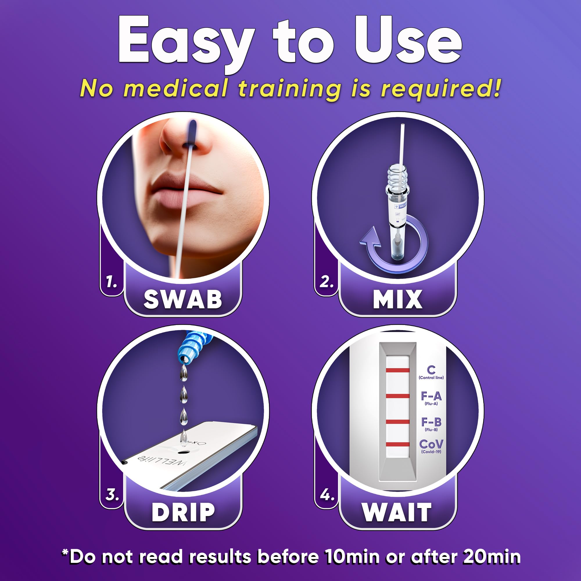 Well Life ready-to-dip solution for sample processing shown clearly