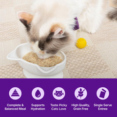 Wellness Appetizing Entrées shredded chicken and duck pouch offers diverse mealtime options.
