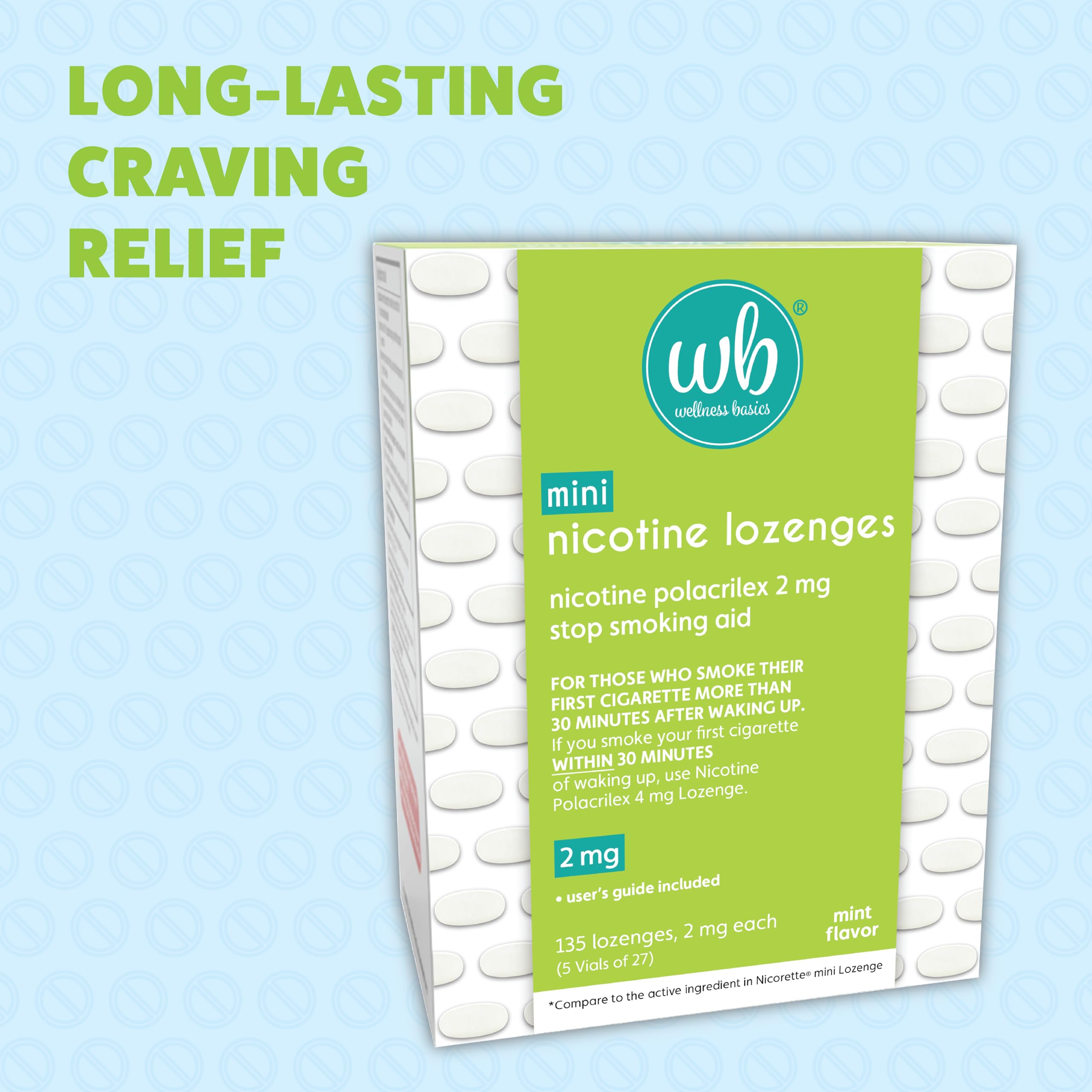 Wellness Basics mint lozenge individual piece for discreet daily use