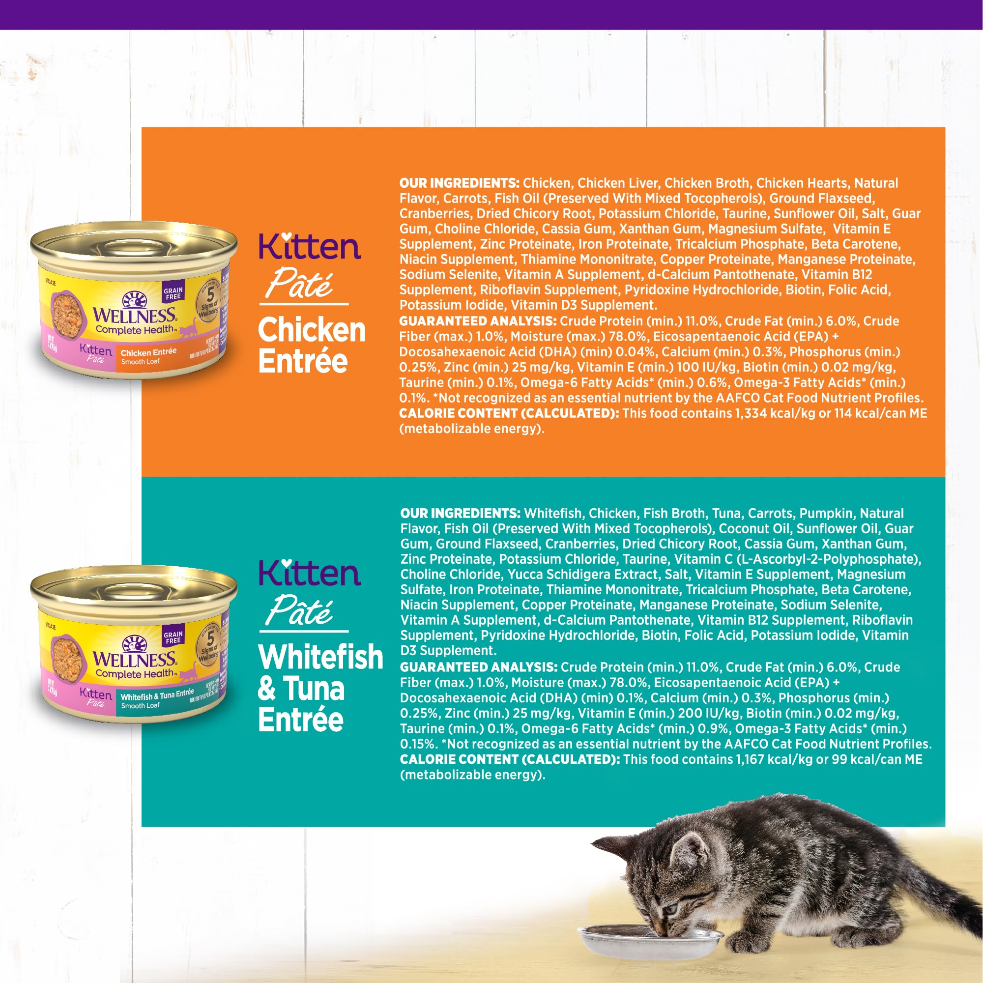 Wellness Complete Health Pate kitten moisture hydration: supports daily fluid intake