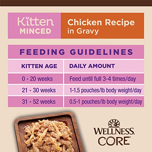 Wellness CORE Tiny Tasters sachet chaton sans couleurs artificielles : goût authentique sans artificiels