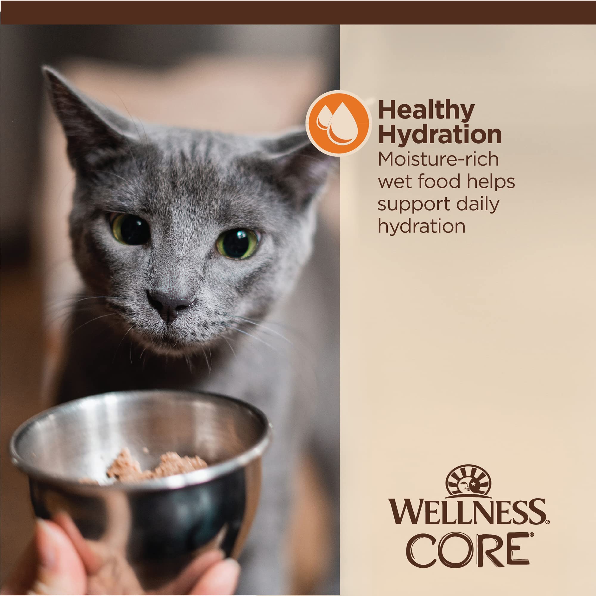 Wellness CORE Tiny Tasters Minced – sans additifs artificiels ni conservateurs ajoutés pour une nutrition claire.