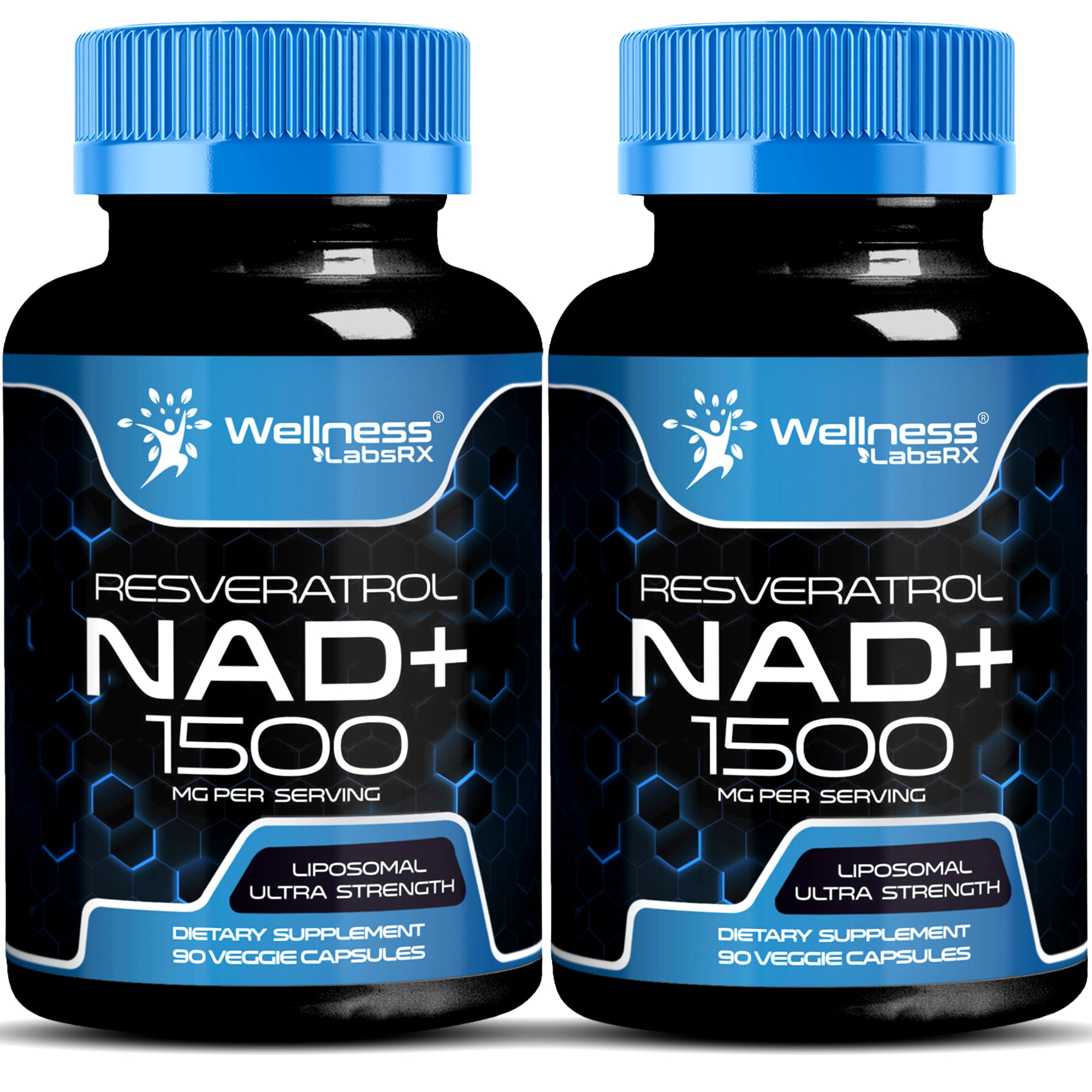 Wellness LabsRx liposomal NAD bottle enhances absorption for daily cellular support