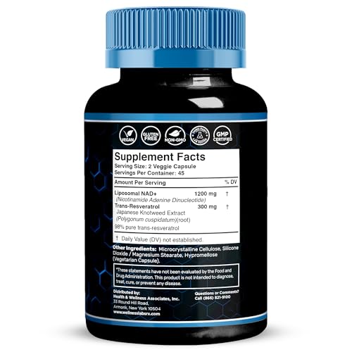 Wellness LabsRx NAD 1500mg capsules shown for potent daily NAD+ support
