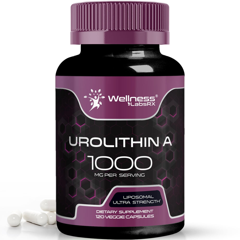 Wellness LabsRx Urolithin A bottle front view for daily energy support
