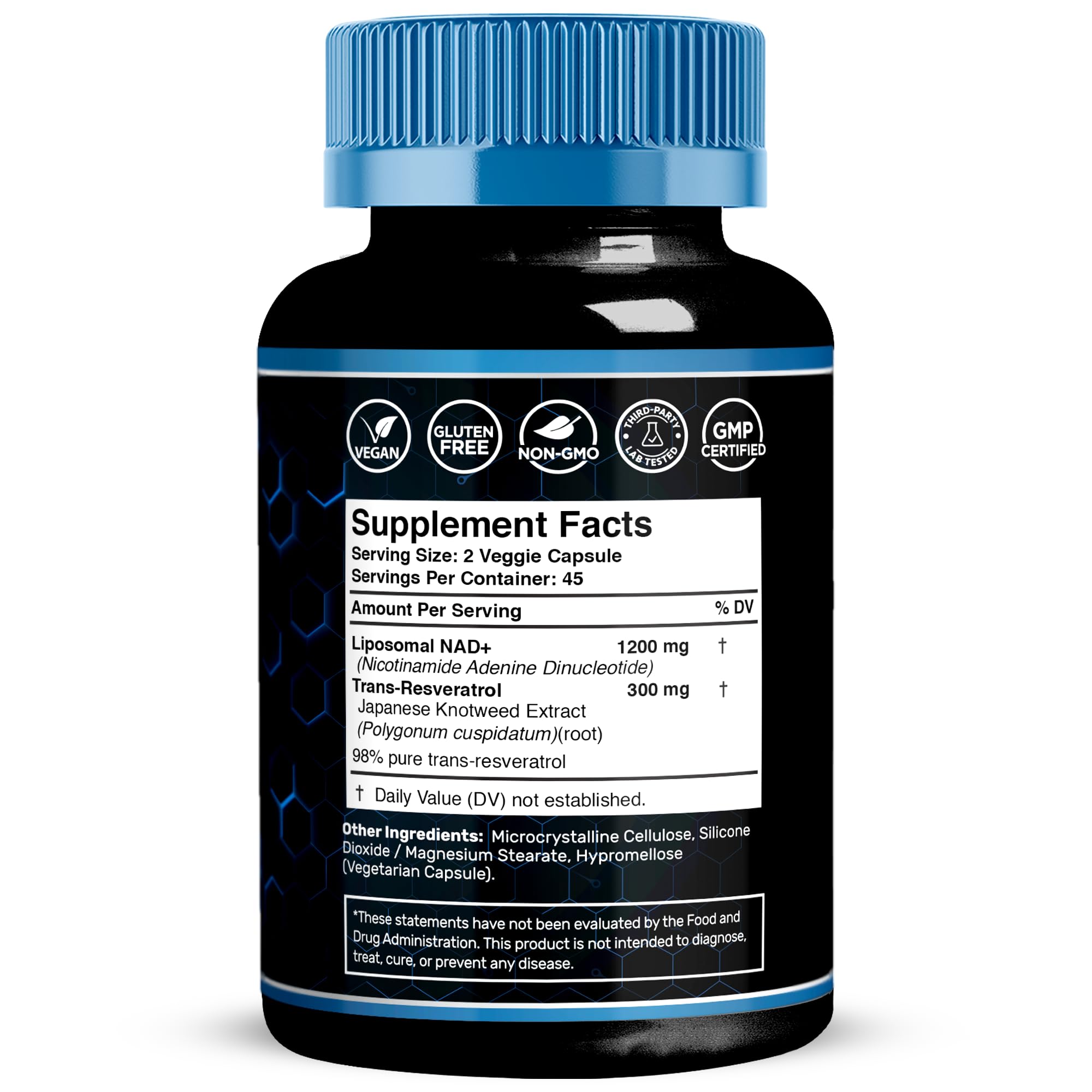 Wellness LabsRx USA-made NAD supplement bottle on display for quality