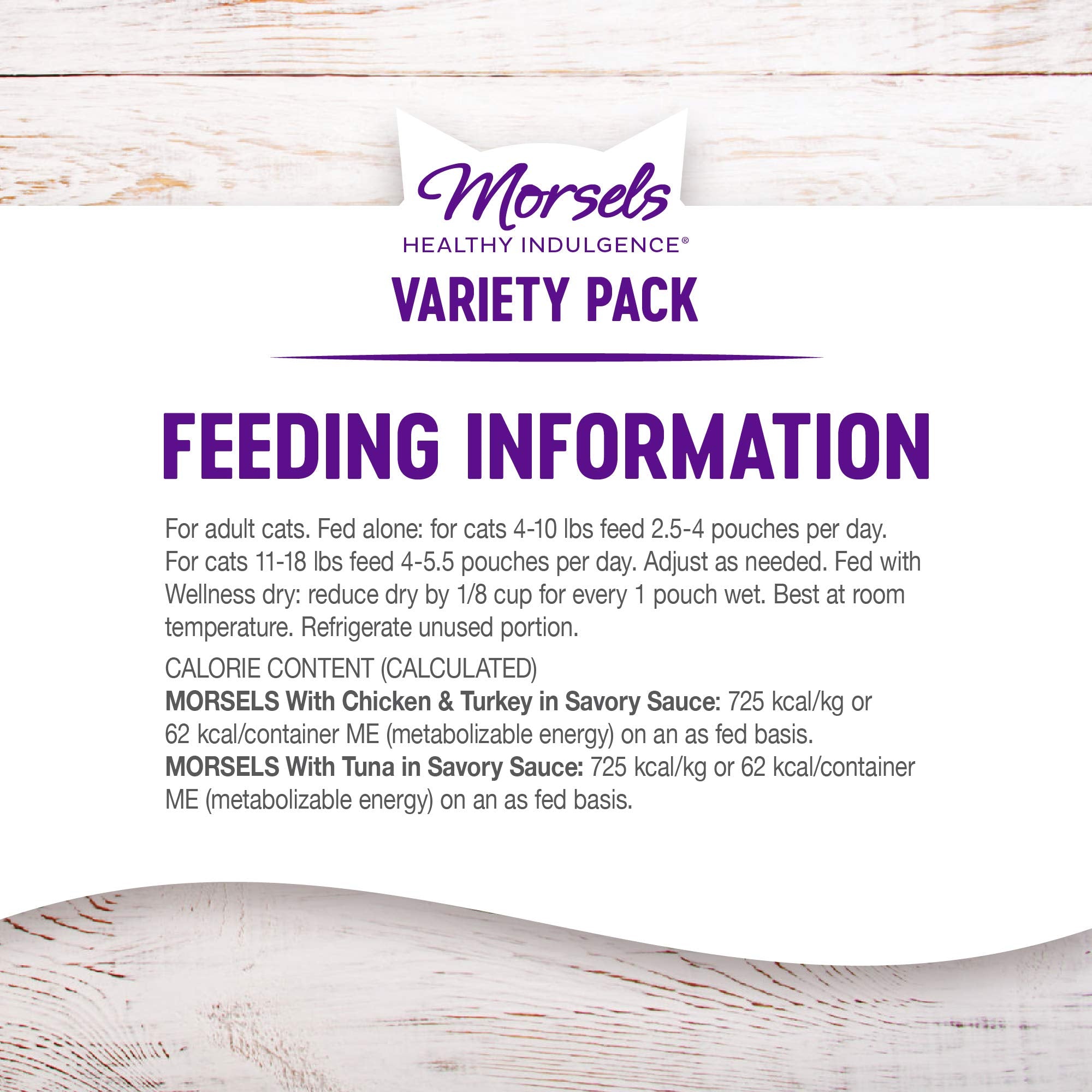 Wellness Healthy Indulgence Morsels complete and balanced nutrition for adult cats