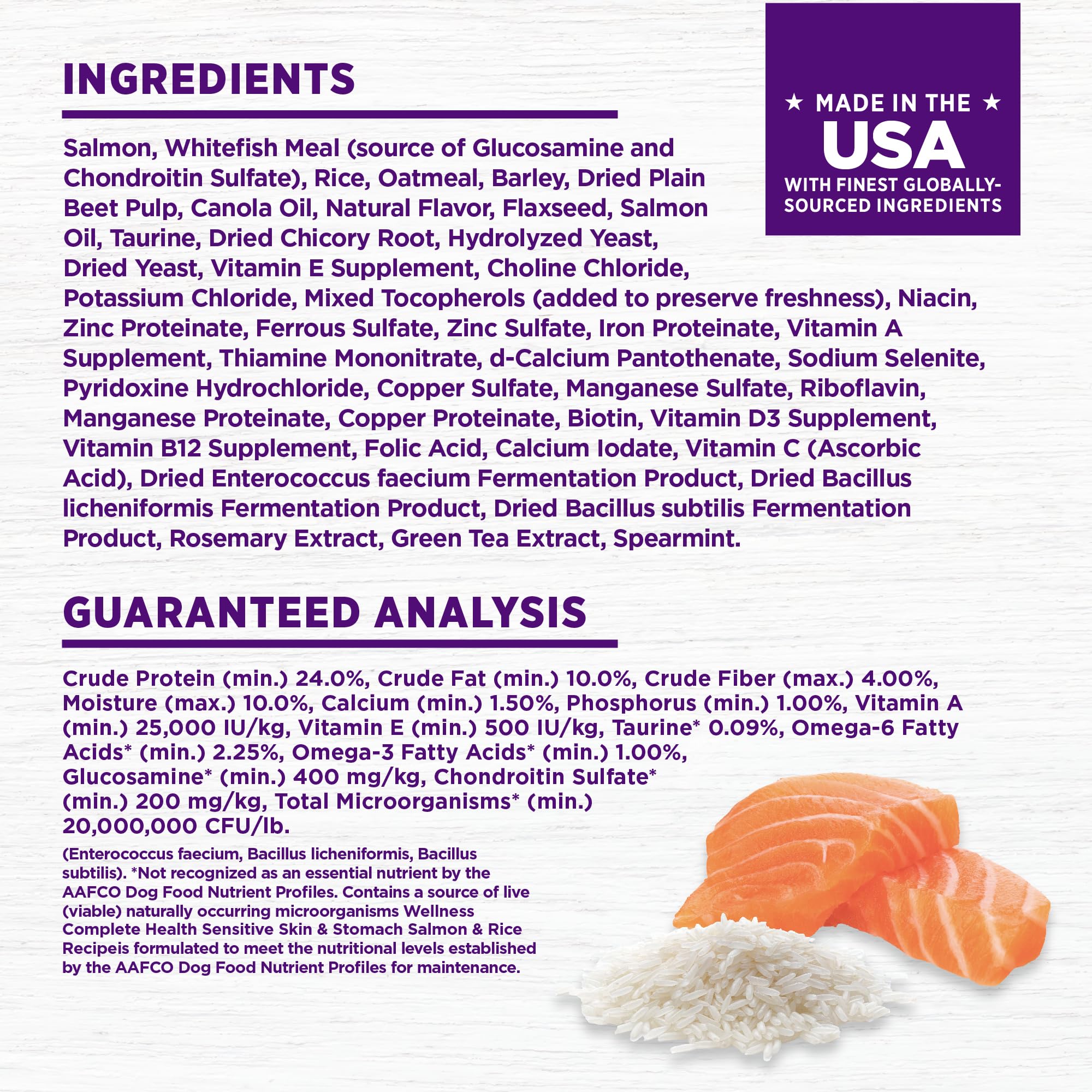 Wellness no chicken label confirms chicken-free recipe choice