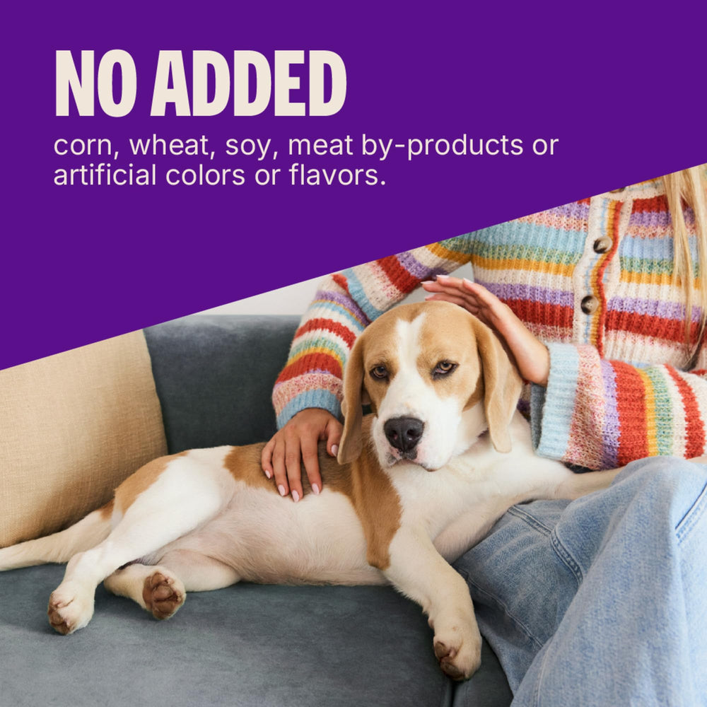Wellness Rewarding Life soft dog treats DHA and omega-3 highlight.