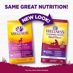 Wellness packaging front image shows USA-made quality of the small-breed formula