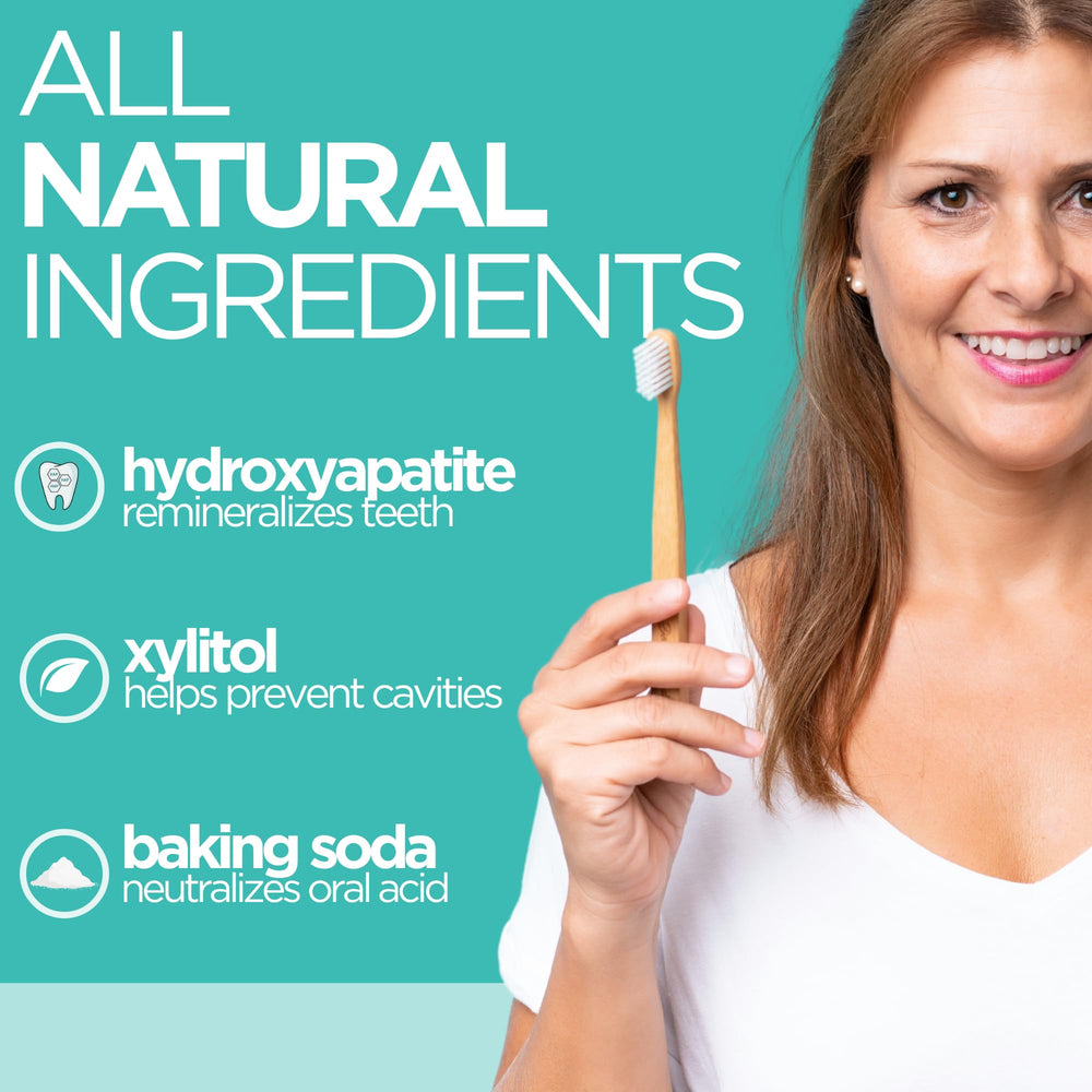 Wellnesse daily use scene shows compatibility with manual or electric brushes