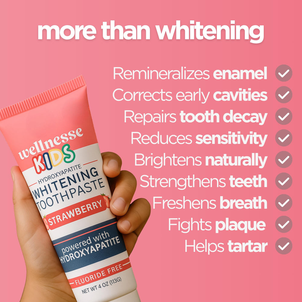 Enamel-friendly Wellnesse hydroxyapatite care toothpaste for gentle brushing