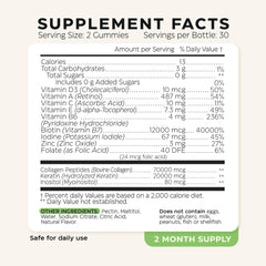 Wellneum Collagen Peptides Gummies jar highlighting skin and hair nourishment.