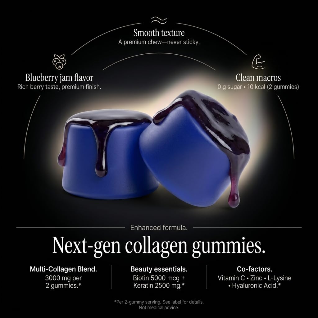 Wellneum keratin biotin gummies close-up emphasizing glossy texture and hair support.