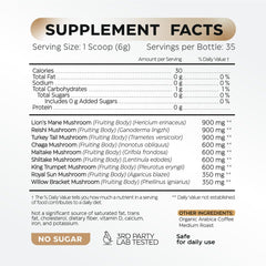 Wellneum Lions Mane 900mg bottle label highlights focus support for busy days.