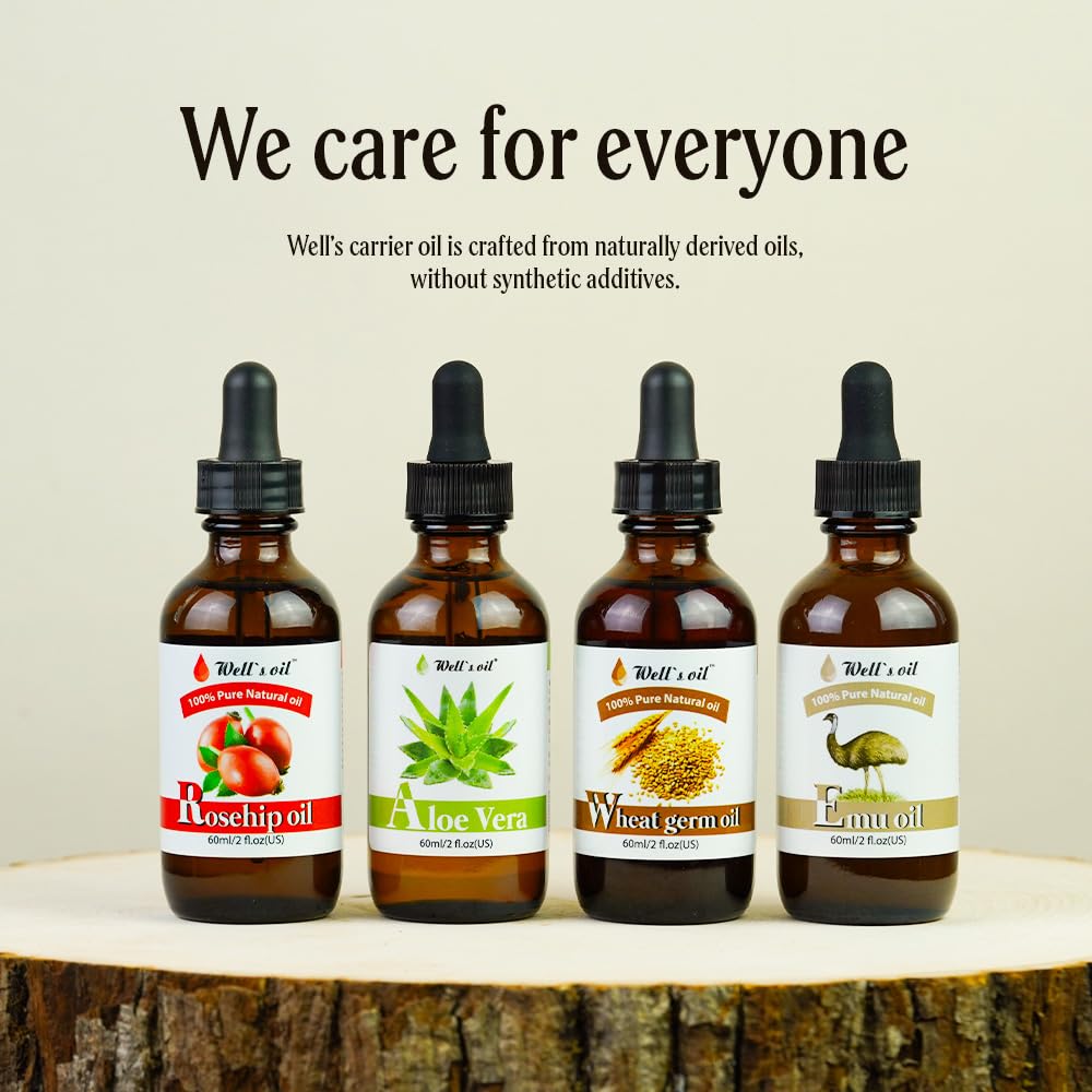 Well's Oil Aloe Vera Oil travel-friendly bottle for on-the-go hydration