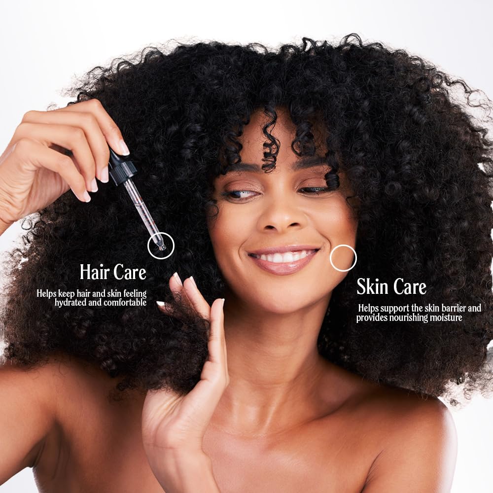 Well's Oil Aloe Vera Oil on hair to reduce frizz and softness