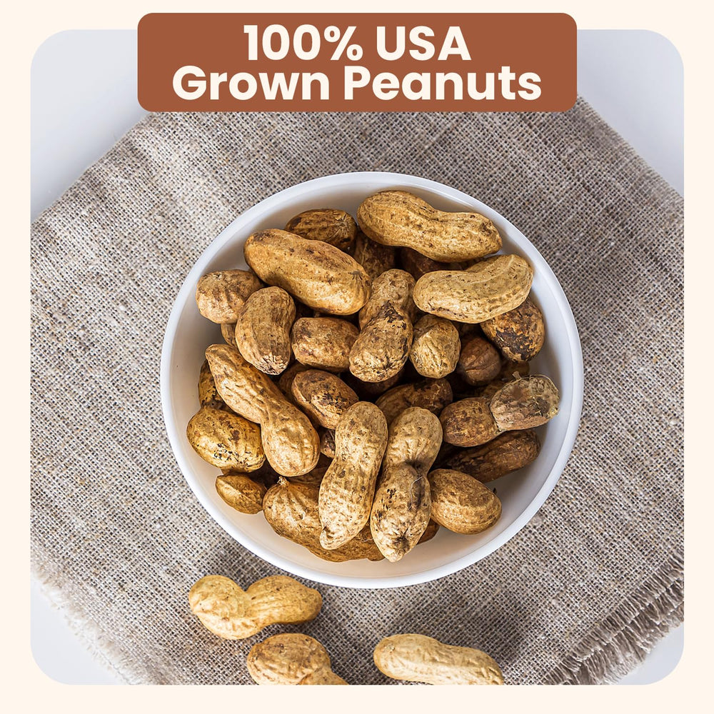 Wellsley Farms in-shell peanuts stay fresh in the shell with natural crunch.