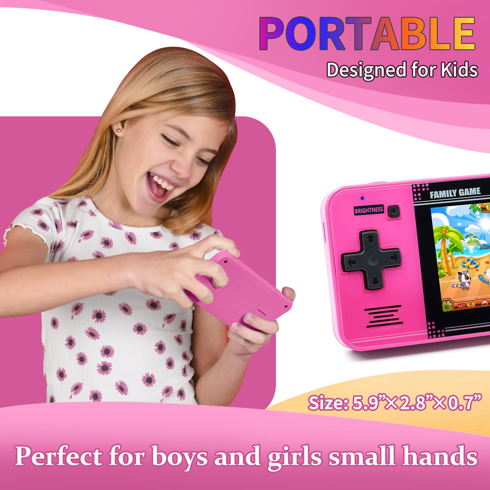 WellST·G handheld game battery-close-up highlights long-lasting 860mAh power.
