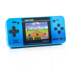 WELLST-G handheld game blue front view highlights compact, kid-friendly design for on-the-go play.