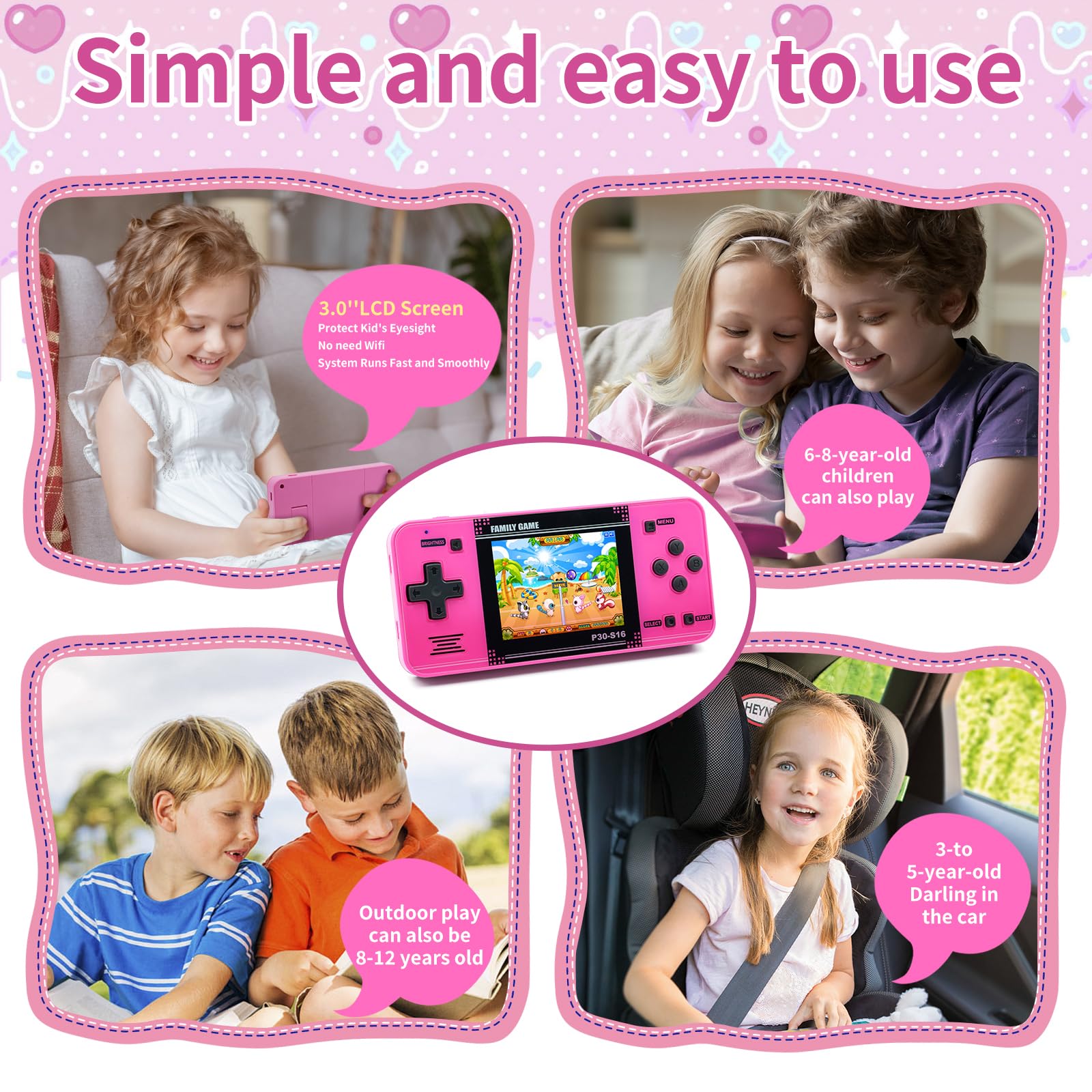 WellST·G handheld game packaging box shows gift-ready retro vibe.