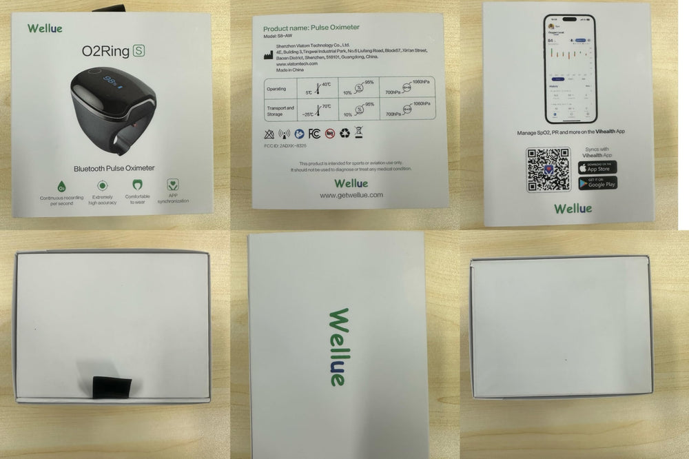 Wellue O2Ring-S compact and lightweight design for extended wear.