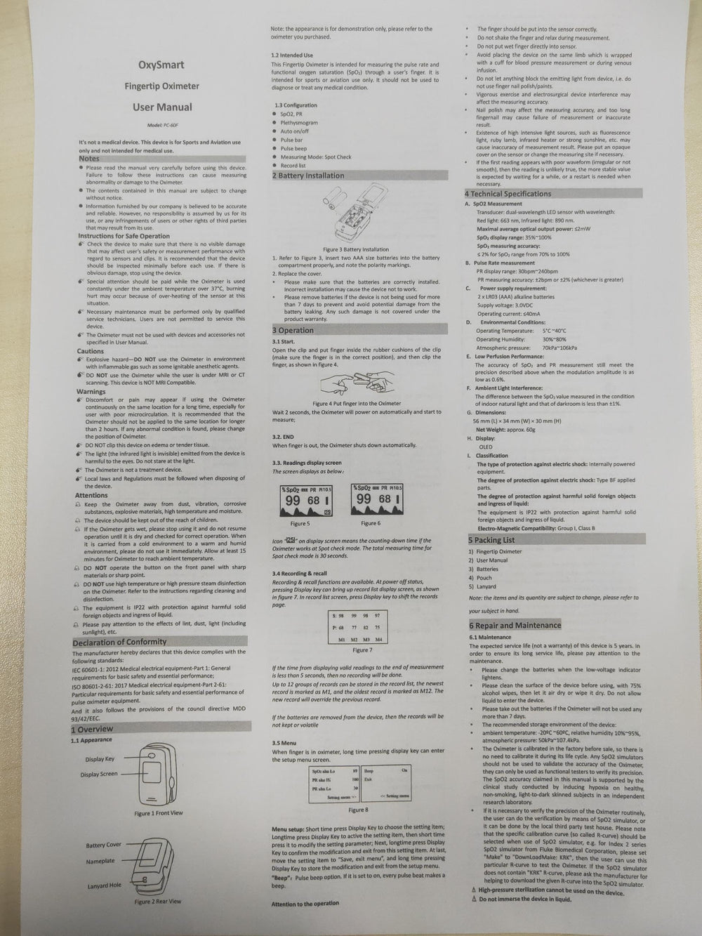 Wellue Fingertip Oximeter guides reposition when readings seem off.