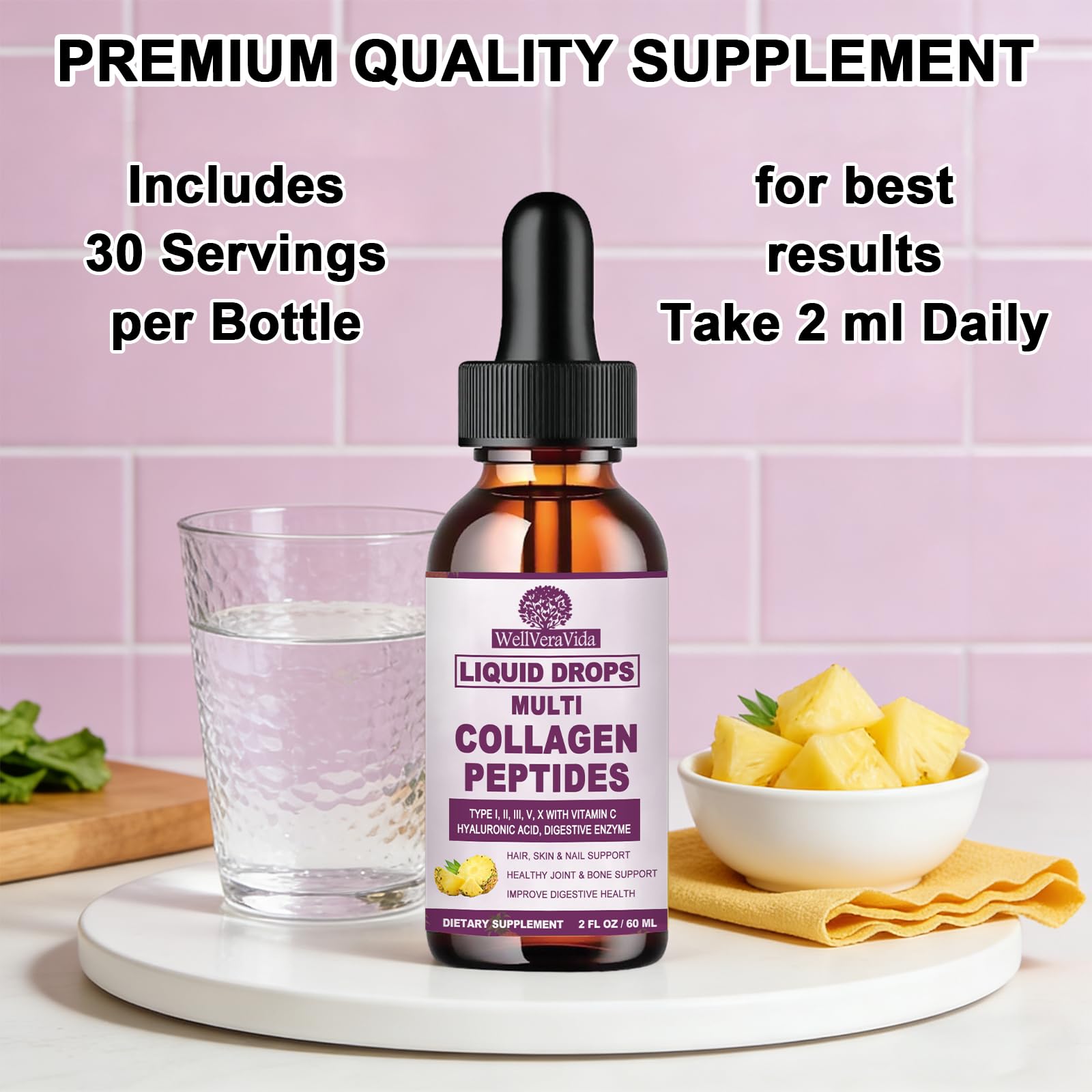WellVeraVida packaging highlights ingredients and testing