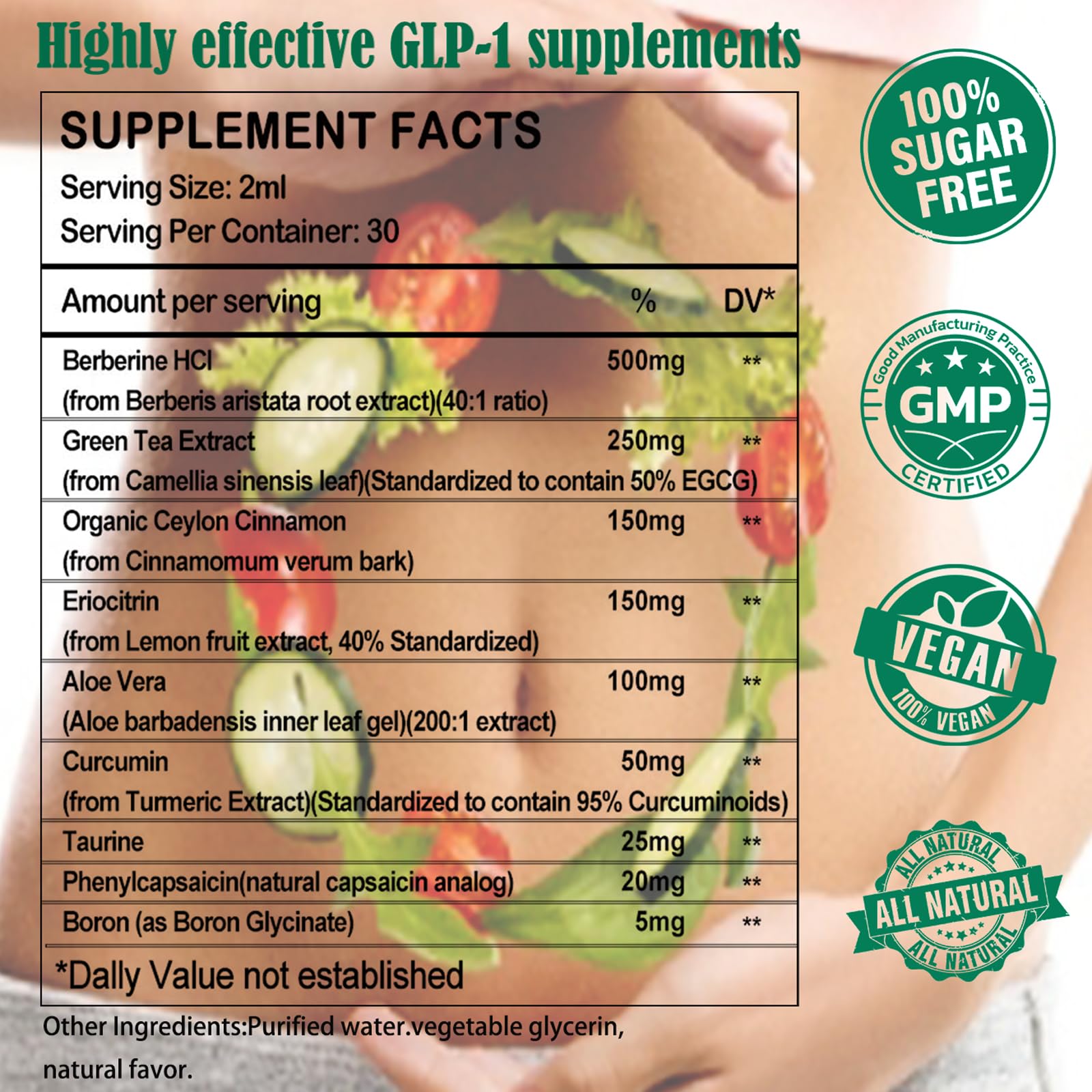 WellVeraVida GLP-1 Drops raspberry flavor offers sugar-free enjoyment