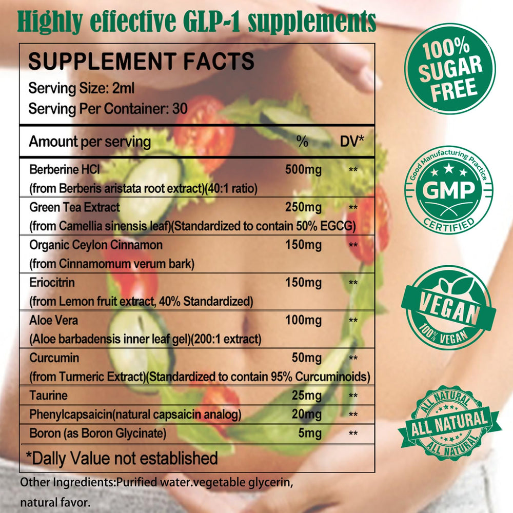 WellVeraVida GLP-1 Drops raspberry flavor offers sugar-free enjoyment