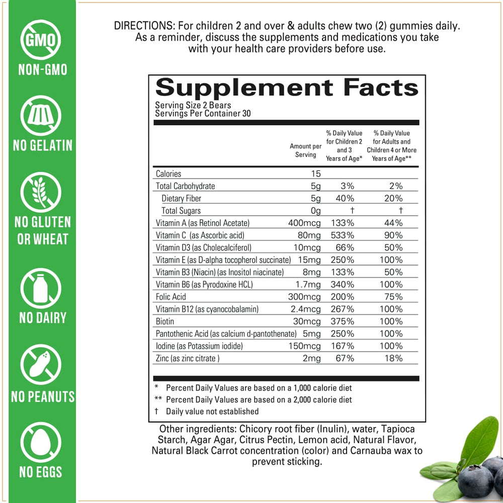Wellvites packaging emphasizes sugar-free, gluten-free, dairy-free claims for peace of mind