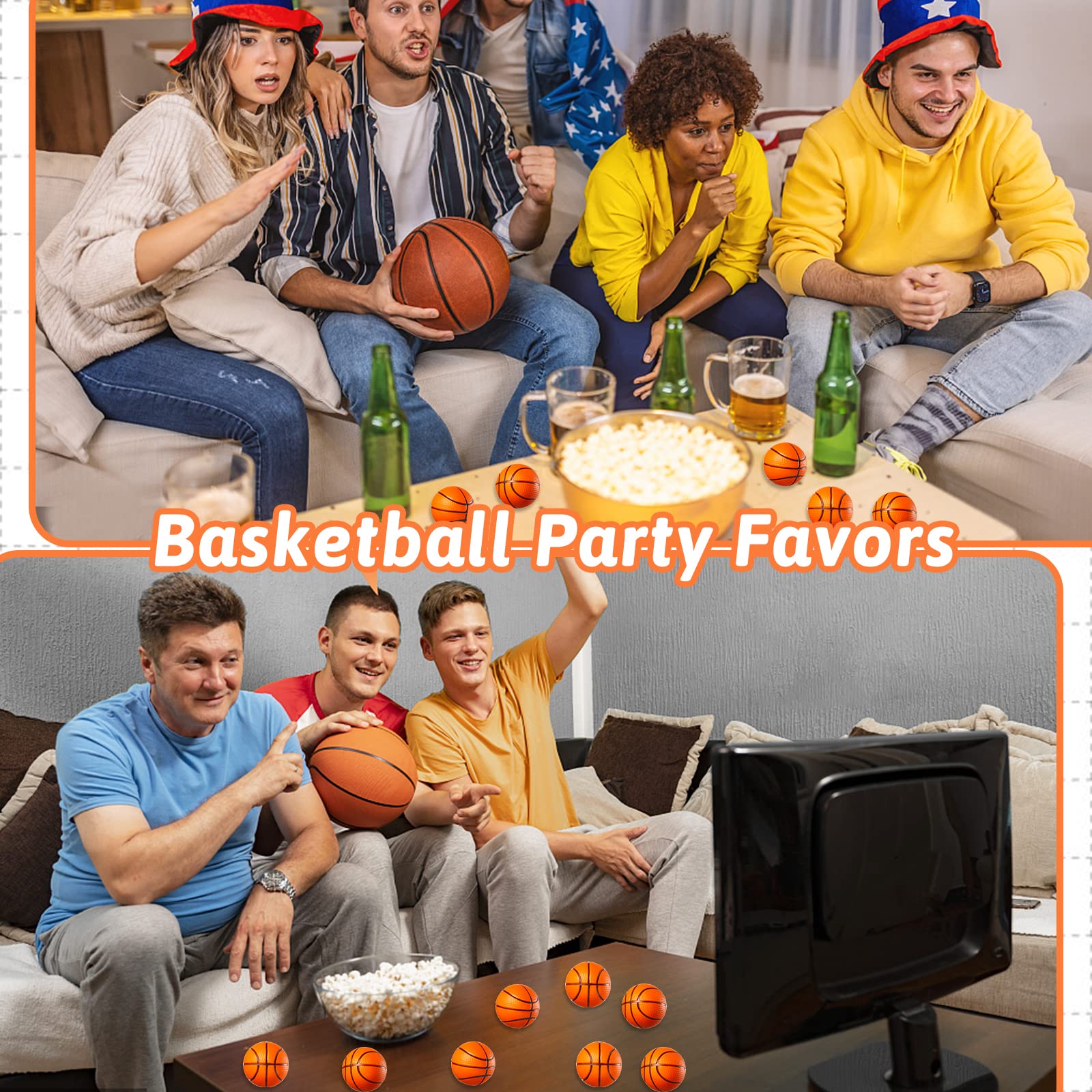 WELLVO mini basketballs packaged as perfect goodie bag fillers.