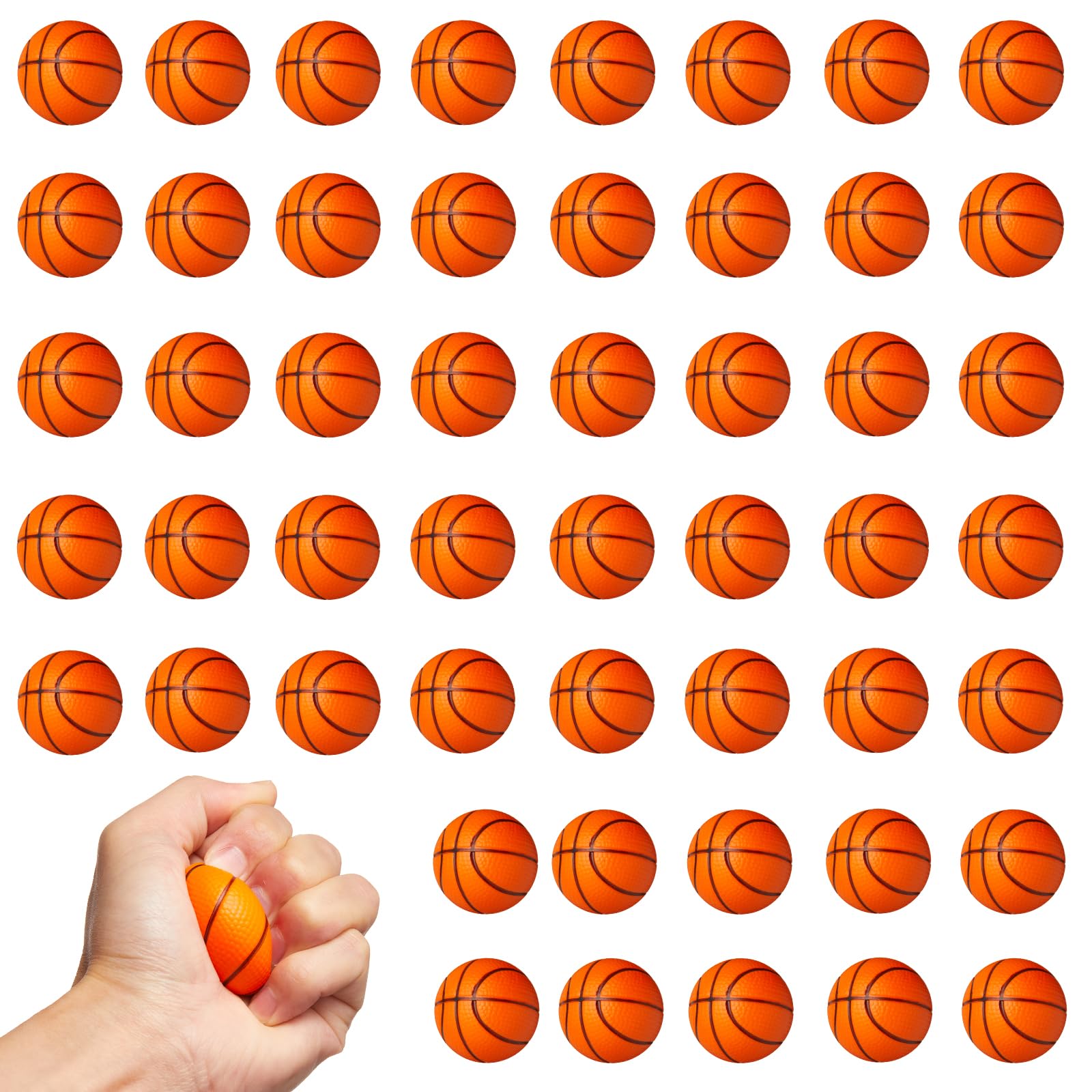 WELLVO mini foam basketballs for party favors and classroom prizes.