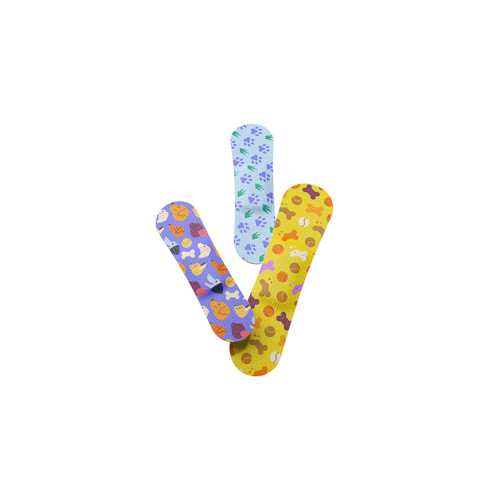 Durable, stackable Welly tin packaging keeps first aid organized and accessible.