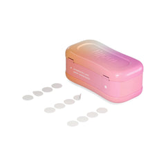 Welly hydrocolloid acne patch applied on skin to protect and soothe a blemish.