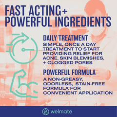 WELMATE Adapalene gel packaging box with product details for OTC use