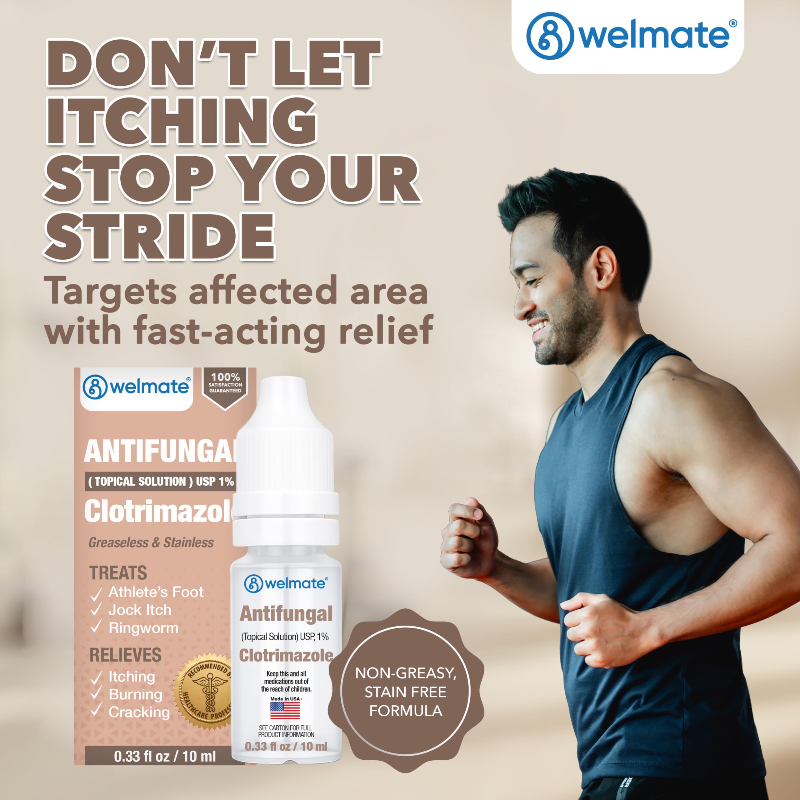 WELMATE greaseless formula on skin reduces mess.
