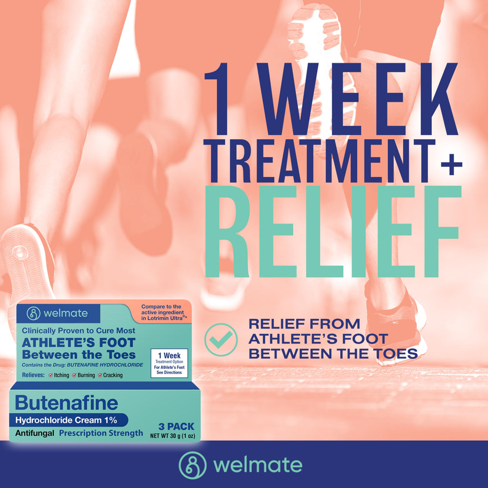 Welmate 3-pack packaging showing affordable antifungal care option