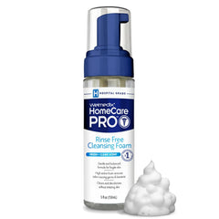 Welmedix No Rinse Cleansing Foam bottle front view for convenient waterless hygiene