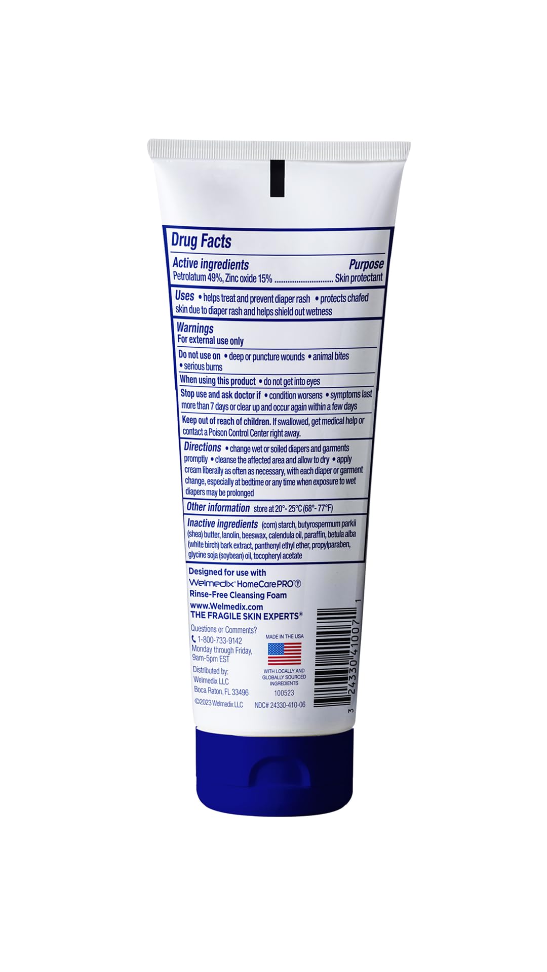 Welmedix skin barrier cream application hands demonstrating daily use.