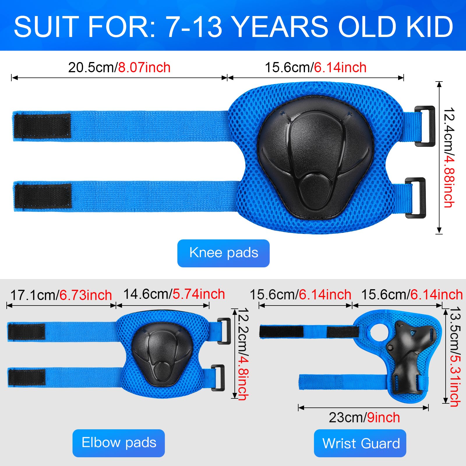Wemfg wrist guards closeup blue, adjustable straps for secure protection