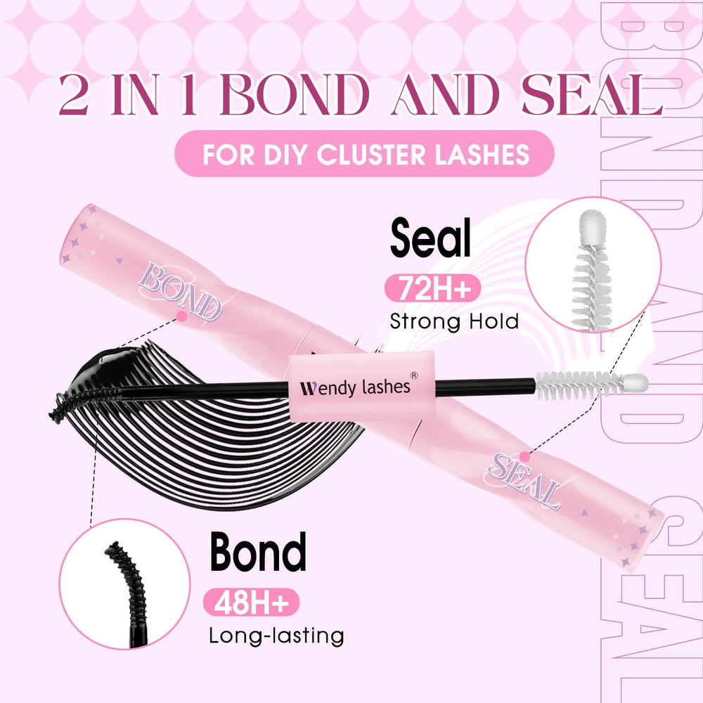 Wendy Lashes D curl clusters deliver upward lift with comfort
